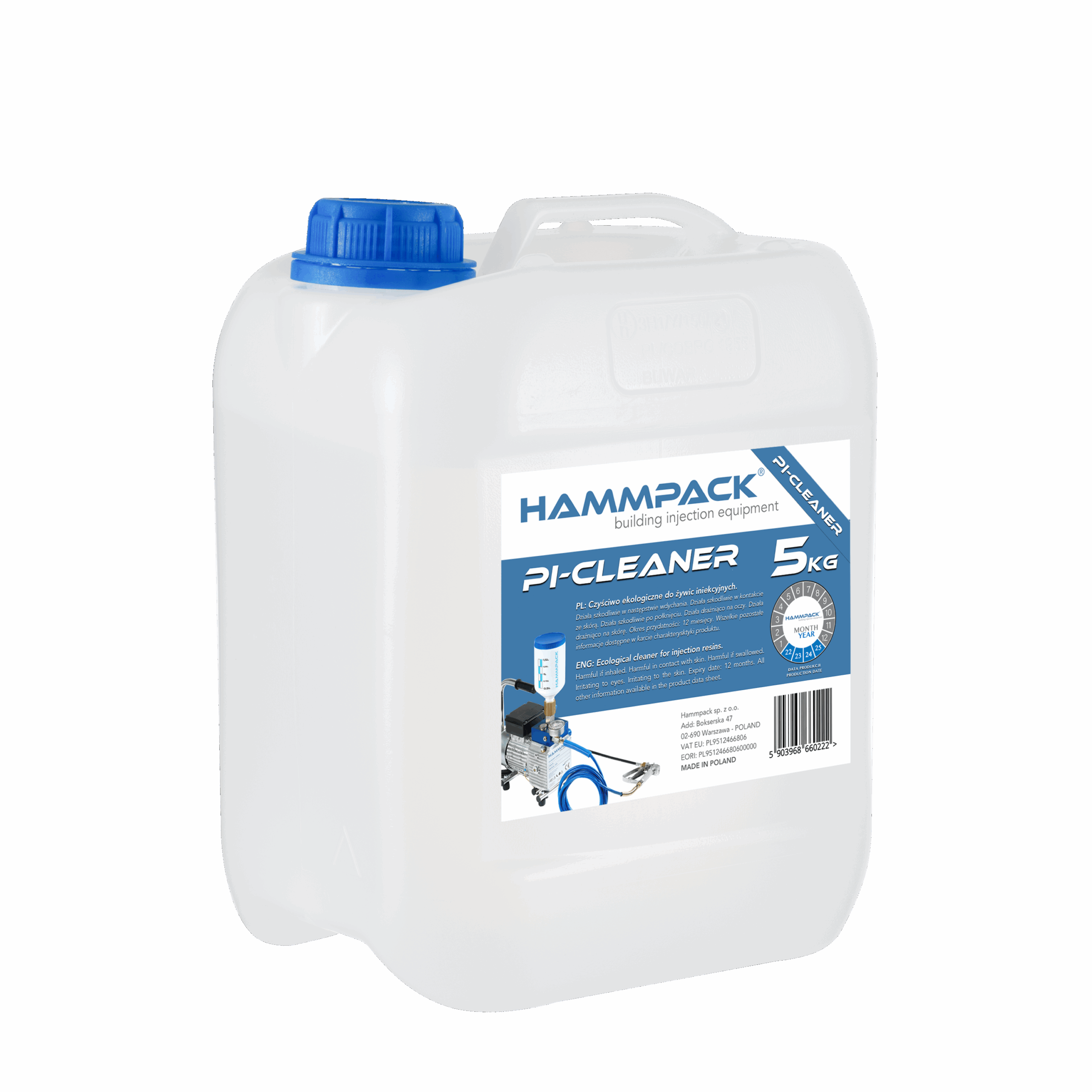 Duże opakowanie Hammpack Pi-Cleaner o pojemności 5kg.