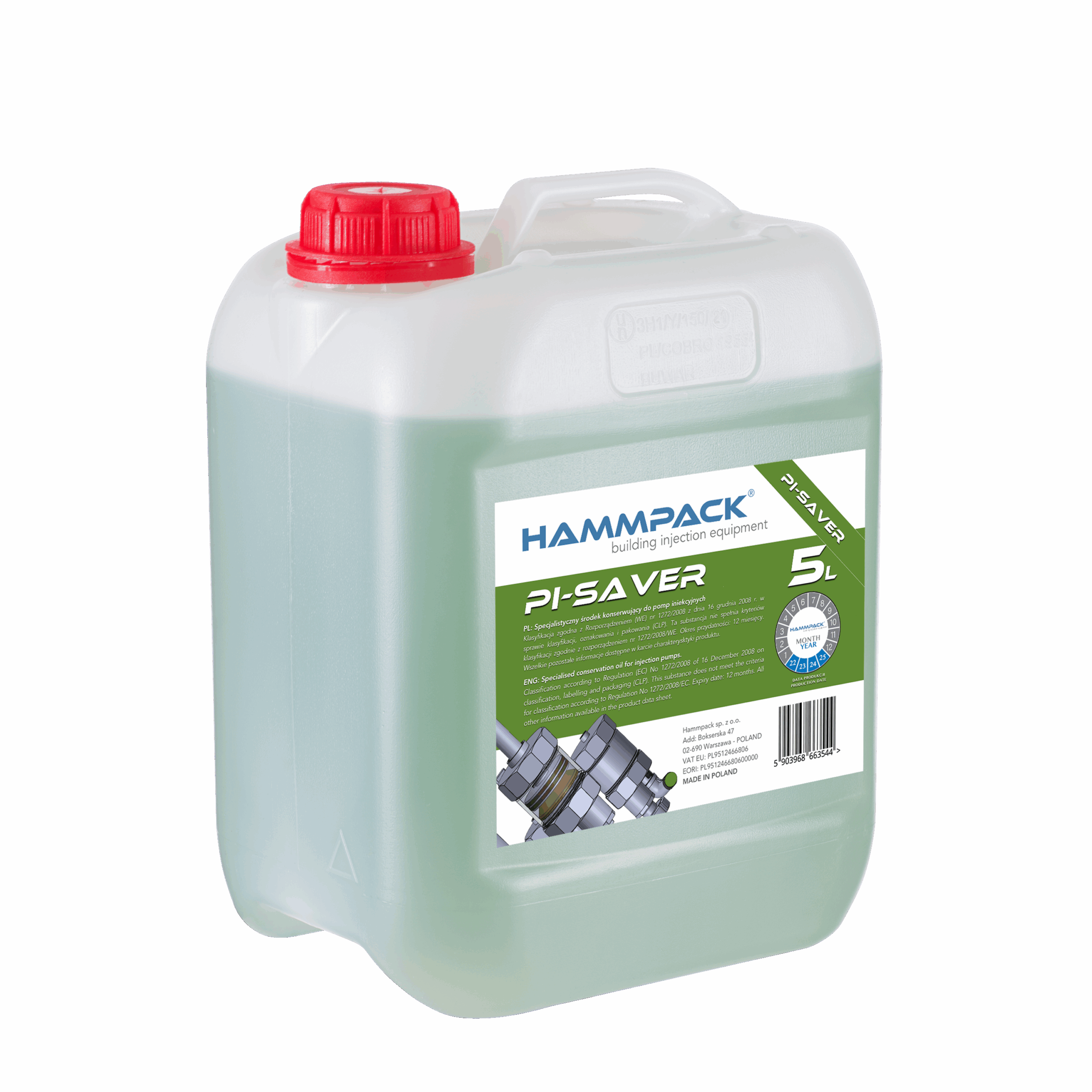 Hammpack Pi-Saver 5kg dla intensywnej konserwacji pomp iniekcyjnych.